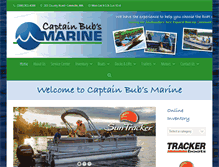 Tablet Screenshot of captainbubsmarine.com